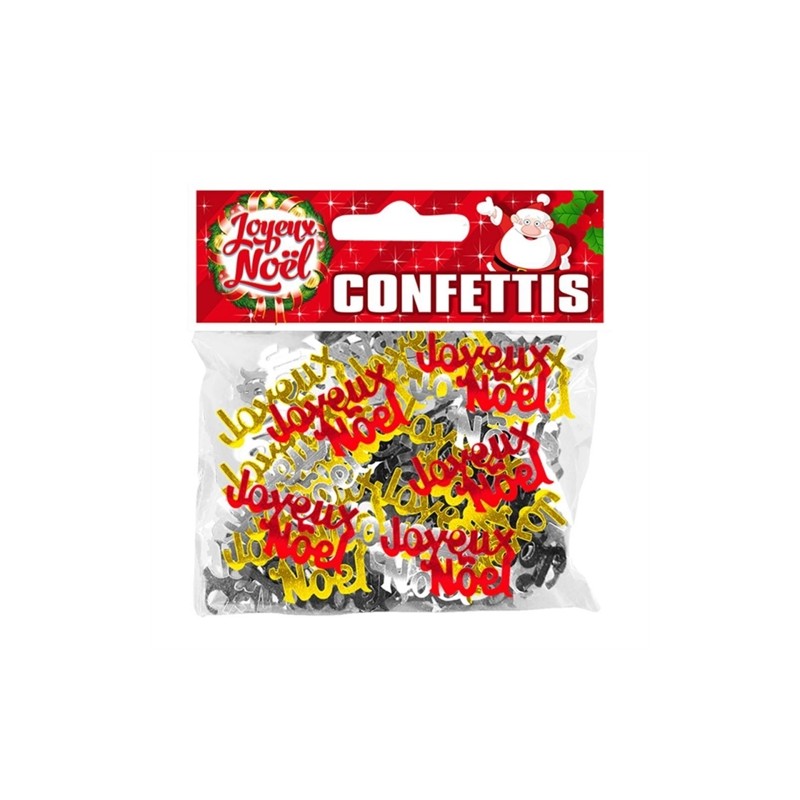 SACHET CONFETTIS DE TABLE JOYEUX NOEL