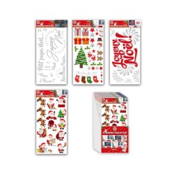 STICKERS PAILLETES NOEL MODELES ASSORTIS 
