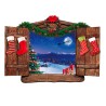 STICKER FENETRE DE CHALET TROMPE L'OEIL NOEL STICKER FENETRE DE CHALET TROMPE L'OEIL NOEL