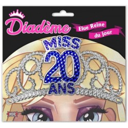 DIADEME ROSE MISS 20 ANS