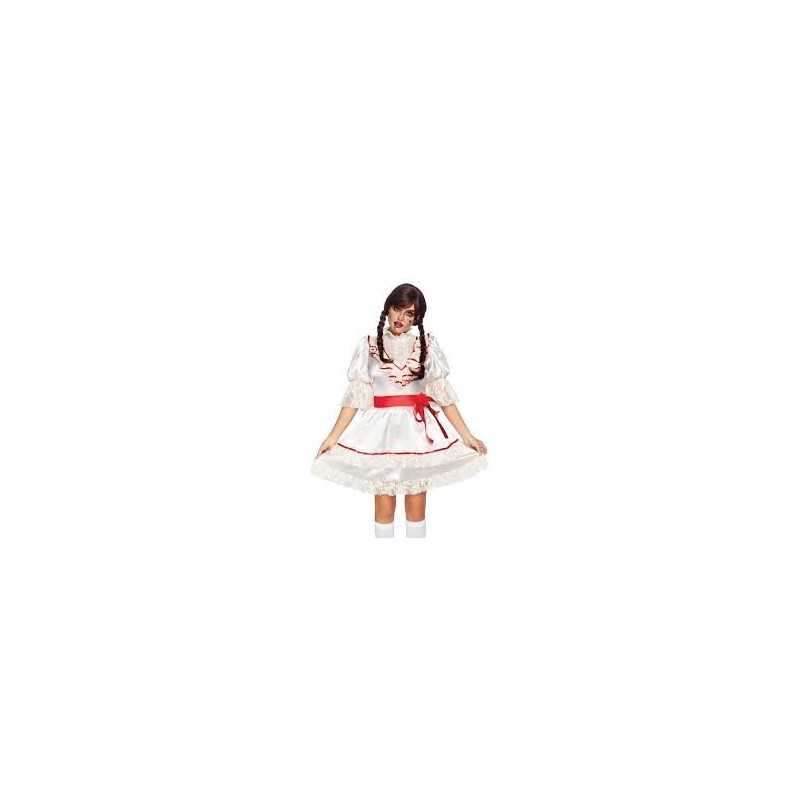 DEGUISEMENT POUPEE ROBE BLANCHE TAILLE M