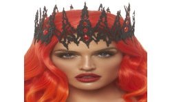 COURONNE PIERRE PRECISEUESE PAILLETE NOIRE