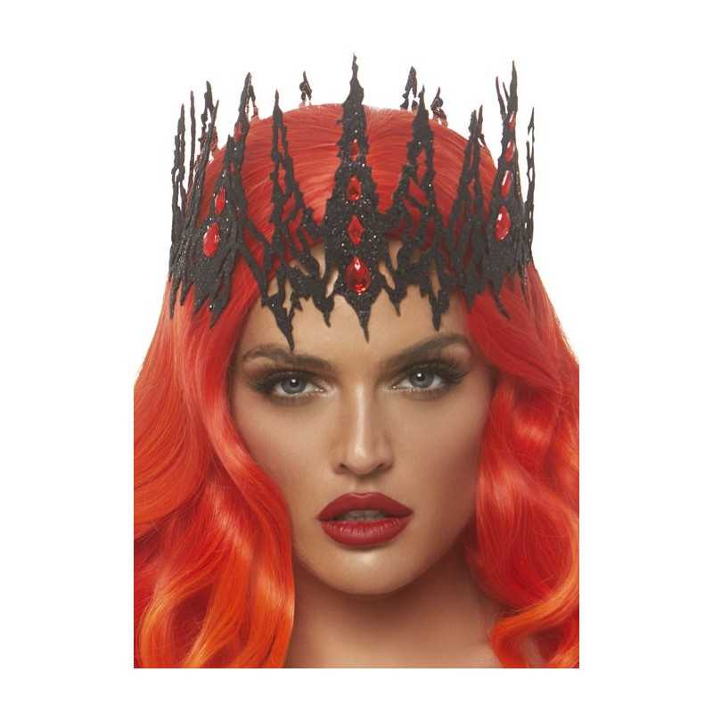 COURONNE PIERRE PRECISEUESE PAILLETE NOIRE