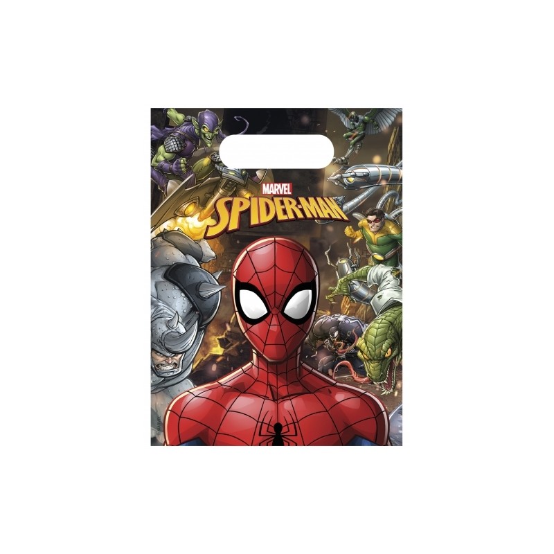 6 SACS CADEAUX SPIDERMAN 