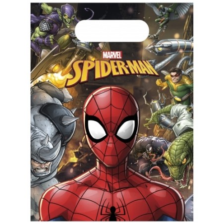 6 SACS CADEAUX SPIDERMAN 