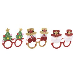 LUNETTES PLASTIQUE AVEC TISSU NOEL 