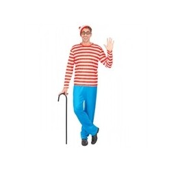 DEGUISEMENT HOMME RANDONNEUR A RAYURES CHARLY TAILLE S