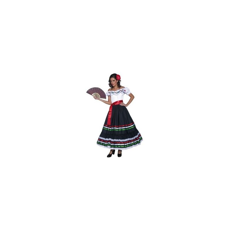 DEGUISEMENT DANSEUSE MEXICAINE TAILLE L