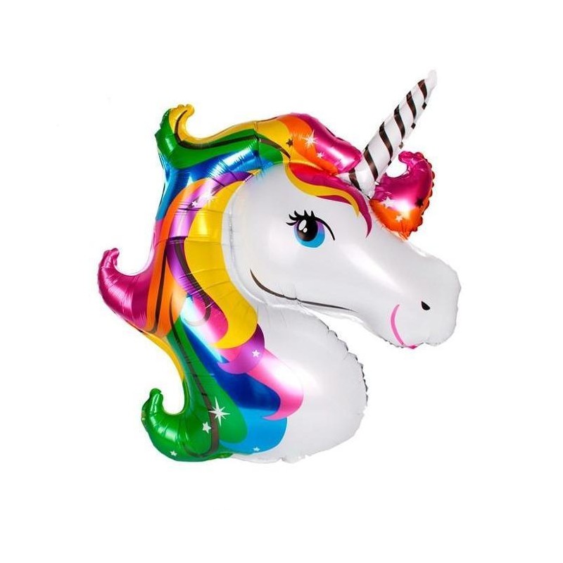 BALLON METALLIQUE TETE DE LICORNE 