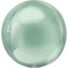 BALLON METALIQUE ORBZ VERT MENTHE 38 X 40 CM