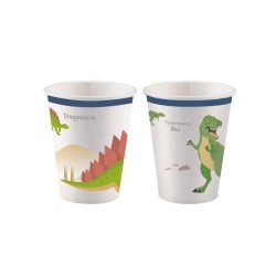 8 GOBELETS DINOSAURE 250 ML