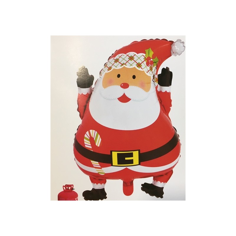 BALLON METALLIQUE PERE-NOEL 45.2 X 63 CM 