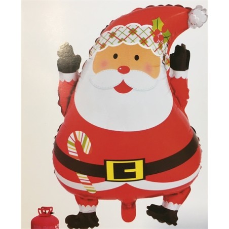 BALLON METALLIQUE PERE-NOEL 45.2 X 63 CM 