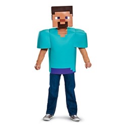 DEGUISEMENT STEVE CLASSIQUE MINECRAFT TAILLE 7-8 ANS