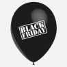 100 BALLON NOIR LATEX BLACK FRIDAY 11"