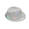 CHAPEAU 6 LEDS SEQUIN ARGENT