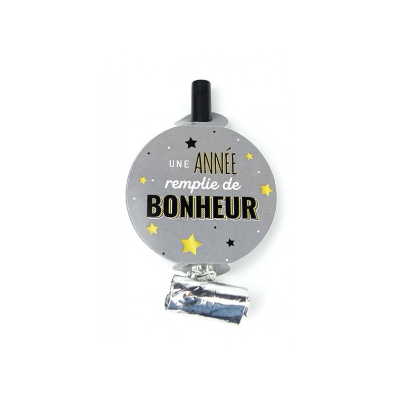 SACHET DE 6 SANS GENE "BOHNEUR" ARGENT 