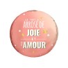 BALLON METALIQUE 45CM "LE TOUT ARROSE DE JOIE ET D AMOUR"