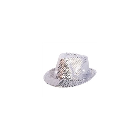 CHAPEAU BORSALINO PAILLETTE ARGENT 