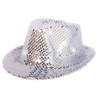 CHAPEAU BORSALINO PAILLETTE ARGENT 