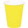 8 GOBELETS JAUNE 350 ML 