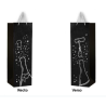 SAC CADEAU POUR BOUTEILLE NOIR ET BLANC SAC CADEAU POUR BOUTEILLE NOIR ET BLANC