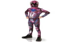DEGUISEMENT POWER RANGERS ROSE FILM TAILLE 5-6 ANS