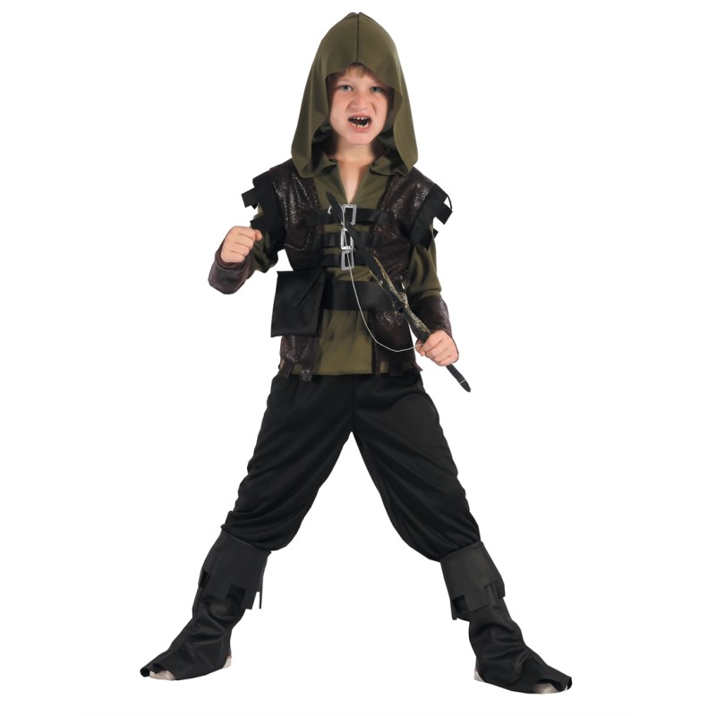 DEGUISEMENT ENFANT CHASSEUR ARCHER TAILLE 4-6 ANS