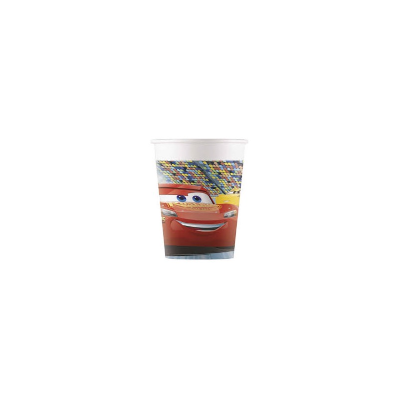 8 GOBELETS CARS 200 ML 