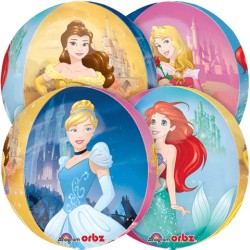 BALLON METALLIQUE ORBZ PRINCESSES 38 X 40 CM 