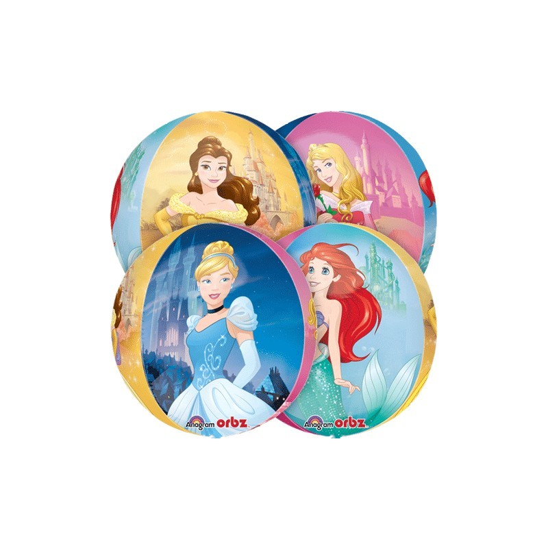 BALLON METALLIQUE ORBZ PRINCESSES 38 X 40 CM 