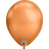 25 BALLONS LATEX 11" QUALATEX COOPER CHROME 