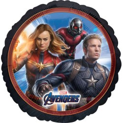 BALLON METALLIQUE ROND AVENGERS CAPTAINE MARVEL 43 CM