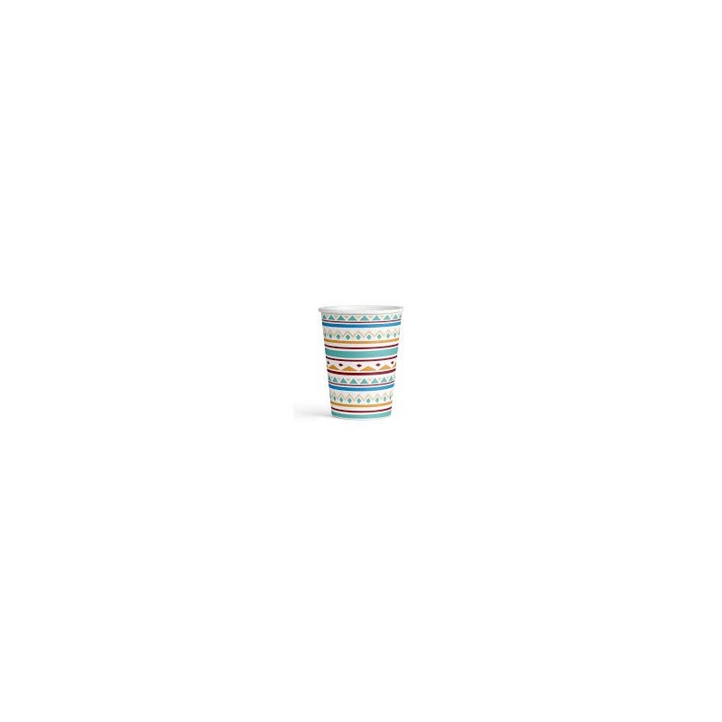8 GOBELETS TOMAHAWK INDIEN 250 ML