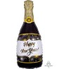 BALLON METALLIQUE BOUTEILLE DE CHAMPAGNE HAPPY NEW YEAR 36 X 91 CM 