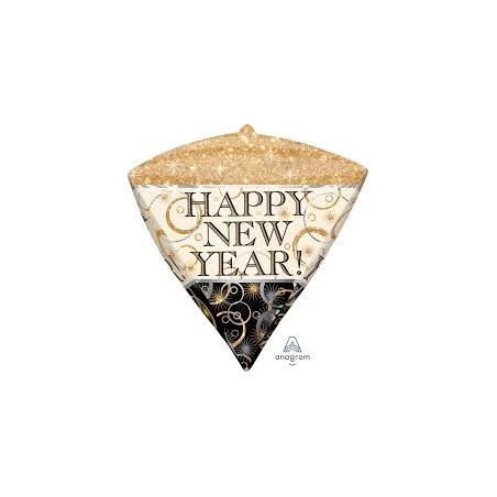 BALLON METALLIQUE  HAPPY NEW YEAR 36 X 91 CM 