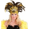 COIFFE A PLUMES CARNAVAL OR COIFFE A PLUMES CARNAVAL OR