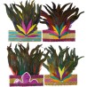 COIFFE A PLUMES CARNAVAL RIO 6 COULEURS ASSORTIES COIFFE A PLUMES CARNAVAL RIO 6 COULEURS ASSORTIES