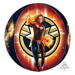 BALLON METALLIQUE ORBZ CAPTAIN MARVEL 38 X 40 CM