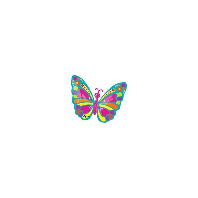 BALLON METALLIQUE PAPILLON 66 X 53 CM 