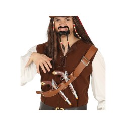 CEINTURE DE POITRINE AVEC 2 PISTOLETS PIRATE