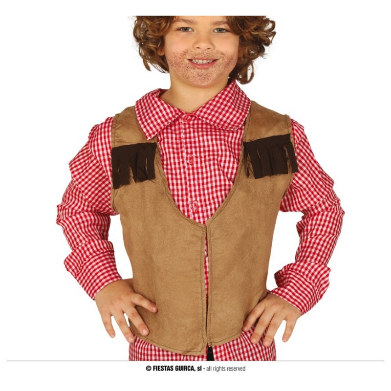 DEGUISEMENT GILET COW BOY ENFANT  DEGUISEMENT GILET COW BOY ENFANT