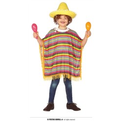 DEGUISEMENT PONCHO MEXICAIN ENFANT 7-9 ANS