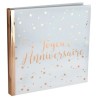 LIVRE D'OR BLANC JOYEUX ANNIVERSAIRE ROSE GOLD