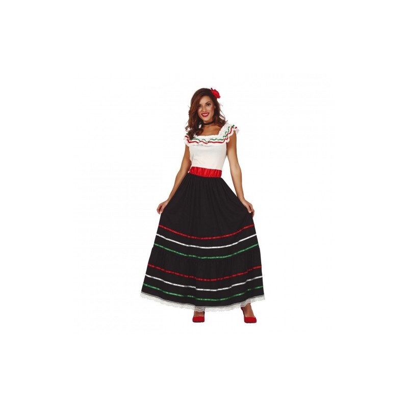 DEGUISEMENT ROBE MEXICAINE FEMME TAILLE L