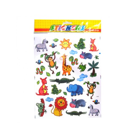 STICKERS ANIMAUX DE LA JUNGLE 