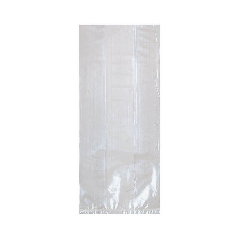 25 SACHETS EN PLASTIQUE TRANSPARENT 12.7 X 29.2 X 7.6 CM