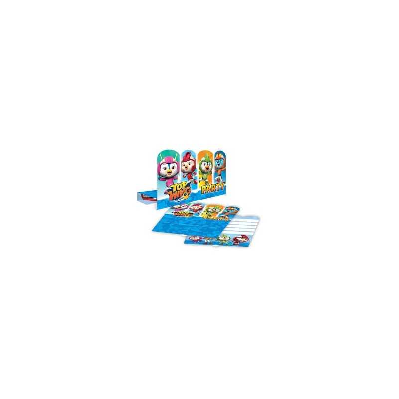 8 INVITATIONS TOP WING 
