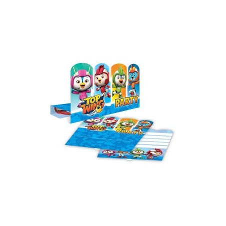 8 INVITATIONS TOP WING 