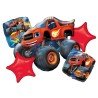 BOUQUET DE 5 BALLONS METALLIQUES BLAZE 